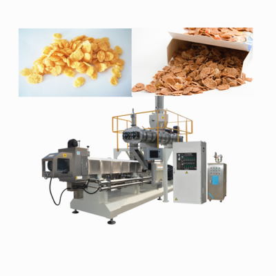 Jinan DG Corn Flakes Cereal Snack Food Machine/Cherrios Cereal Flaking roasted production line made in China